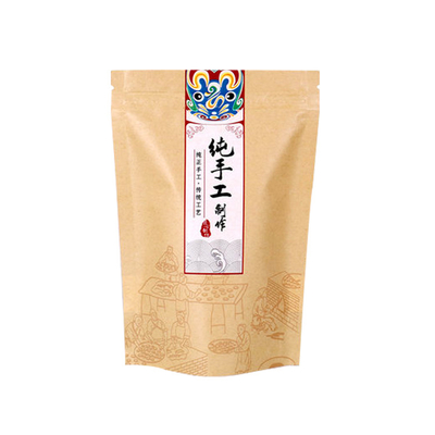 ซื้อ 150 ไมครอน พิมพ์แบบ Custom Kraft ถุงยืนอัลลูมิเนียมแผ่นเย็บกันน้ํา online manufacture