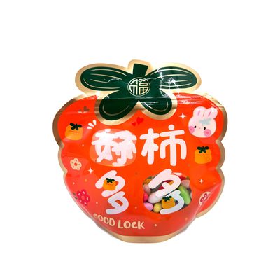 ซื้อ รูปแบบเพรสซิมมอน สีส้ม สะอาดต่อสิ่งแวดล้อม ถุงยืน ซิปเปอร์กระเป๋าสะอาดด้วยหน้าต่างที่ชัดเจนสําหรับอาหาร online manufacture