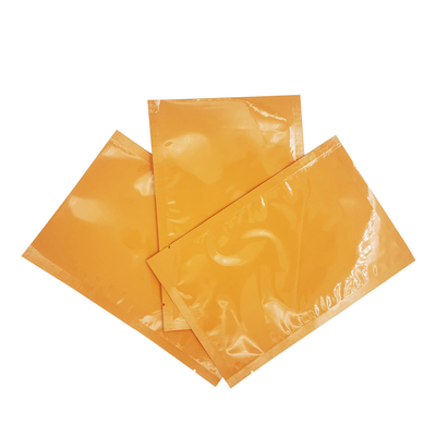 ซื้อ กระเป๋าสะพายแผ่นอัลลูมิเนียม โฟลยอลัมเนียม ลายสีสีสว่างสีส้ม Custom Flat Pouches for Face Mask Sheet, Facial Cream Packaging online manufacture