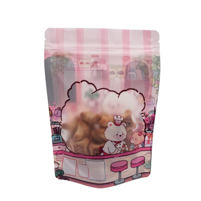 ซื้อ การออกแบบการ์ตูนที่กําหนดเอง ถุงรัดซิปสําหรับบรรจุอาหารพร้อมหน้าต่าง online manufacture