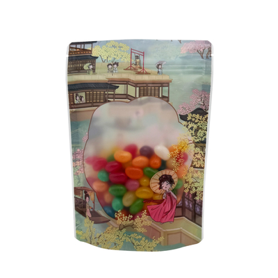 ซื้อ 250 กรัม พลาสติกแมท กระเป๋ายืนโปร่งใสด้วยซิปและหน้าต่างสําหรับขนมหวาน อาหารแห้ง online manufacture
