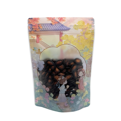 ซื้อ สไตล์คลาสสิค แมทพลาสติก Custom Printed Stand Up Bags with Clear Window and Zipper for Candy กระเป๋าสตางค์ยืนพร้อมกระจกกระจกกระจกกระจกกระจก online manufacture