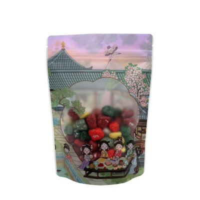 ซื้อ กระเป๋าพลาสติกแบบจีน แบบคลาสสิก ที่ยืนขึ้น พร้อมหน้าต่างใส และซิปสําหรับอาหาร online manufacture