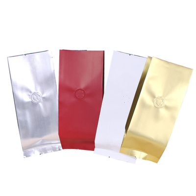 ซื้อ 4 ด้านปิดกระเป๋ากาแฟยืนขึ้นกับวาล์ว 1lb 2lb ความชื้นการป้องกันออกซิเจน online manufacture