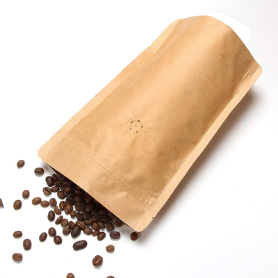 ซื้อ กระดาษคราฟท์ แหลมอลูมิเนียมฟอยล์ สูงกระเป๋ากาแฟพร้อมวาล์วสําหรับความสดชื่น online manufacture