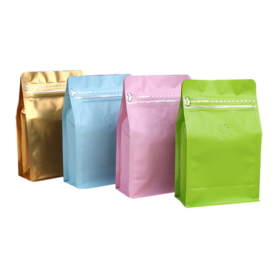 ซื้อ ซิป / เซลความร้อนที่สามารถปรับเปลี่ยนได้ สีสันพิมพ์สี่เหลี่ยม กระเป๋ากาแฟด้านล่าง online manufacture