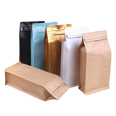ซื้อ การพิมพ์ตามสั่ง 500 กรัม กันความชื้น ถุงกาแฟด้านล่างสแควร์ที่มีซิปสําหรับผงกาแฟ online manufacture