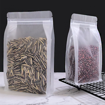 ซื้อ อาหารว่าง อาหารแห้ง แมทใส ด้านล่างเรียบ ถุงยืนพร้อมกับซิป MOPP/PET/PE online manufacture
