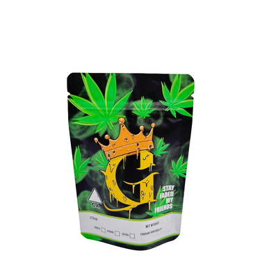 แคนดี้ที่กําหนดเอง Mylar Ziplock ถุงเก็บอาหาร 3.5 กรัม